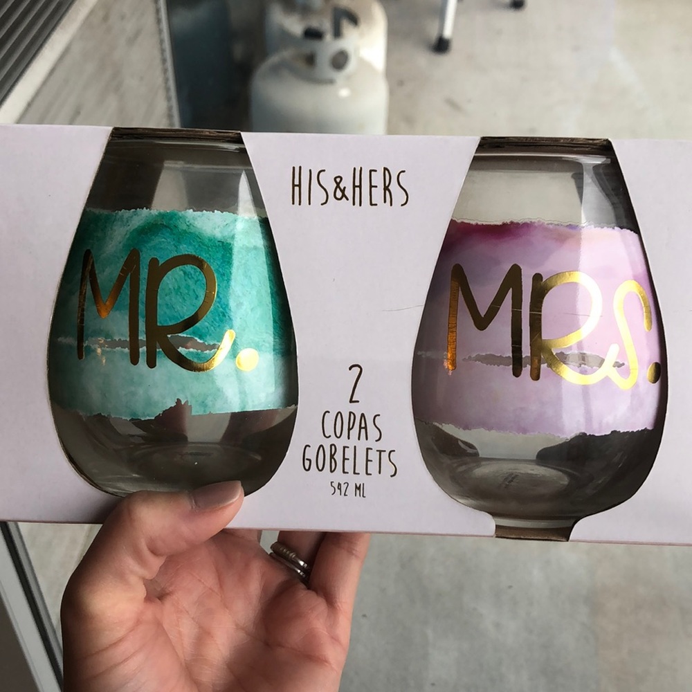 New: Soirée His & Hers wine goblets